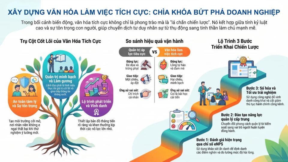 Xây dựng văn hóa làm việc tích cực trong doanh nghiệp