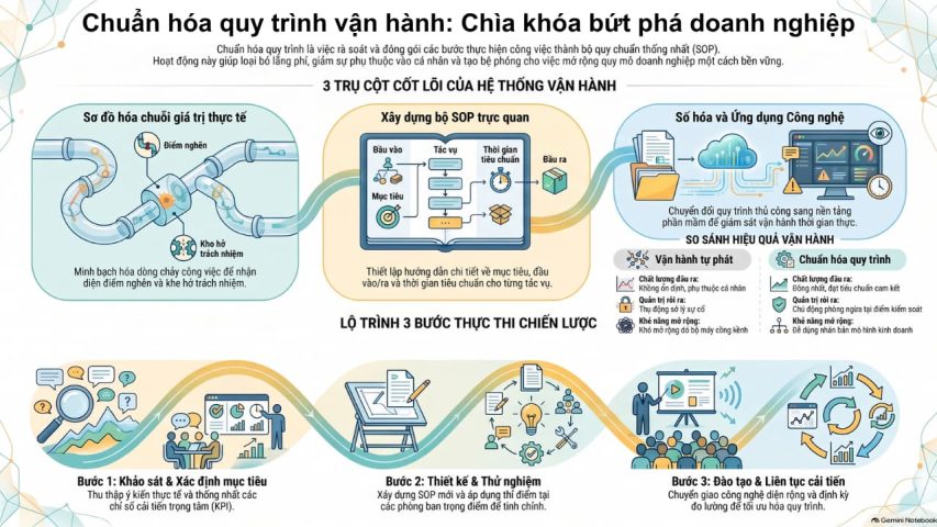 Phương pháp chuẩn hóa quy trình vận hành cho doanh nghiệp