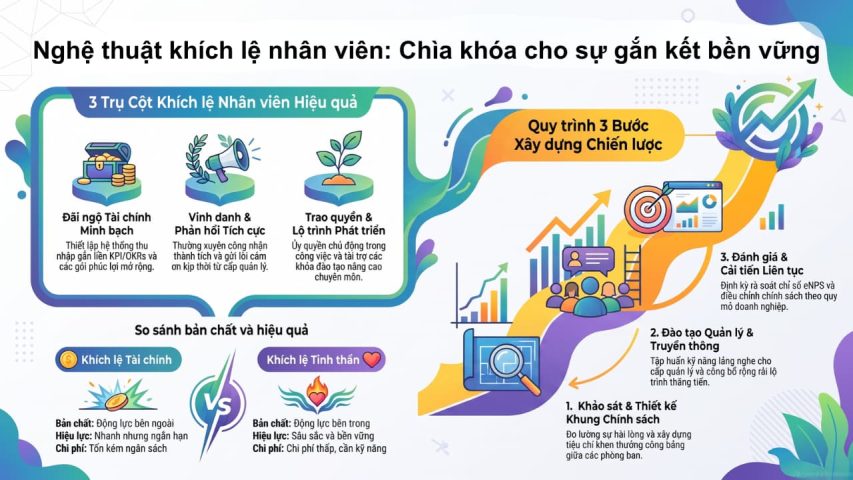 Phương pháp khích lệ nhân viên giúp gia tăng sự gắn kết