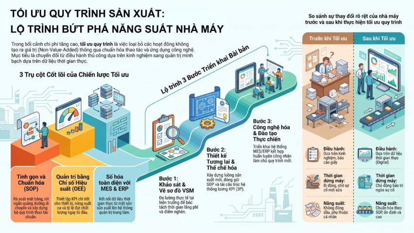 Tối ưu quy trình sản xuất: Bí quyết nâng cao năng suất nhà máy