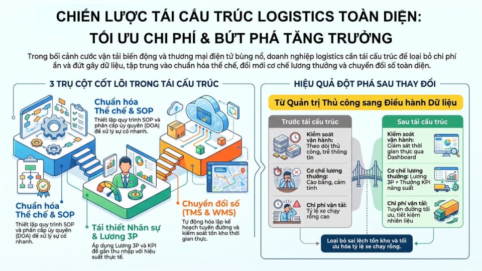 Chiến lược tái cấu trúc công ty logistics toàn diện