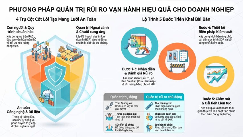 Phương pháp quản trị rủi ro vận hành hiệu quả cho doanh nghiệp