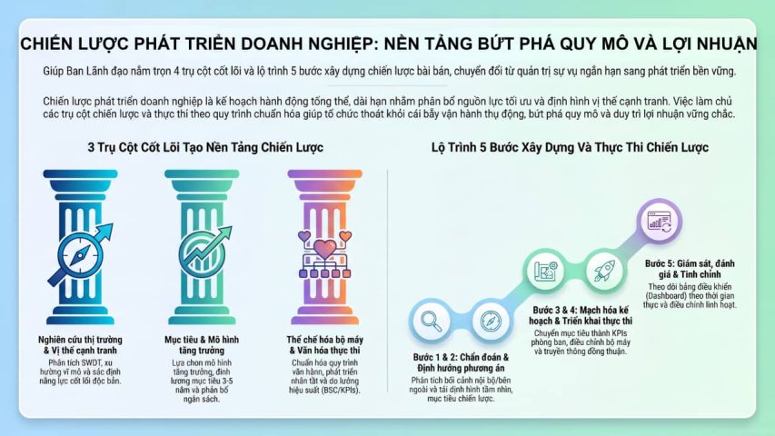 Chiến lược phát triển doanh nghiệp: Nền tảng bứt phá quy mô và lợi nhuận