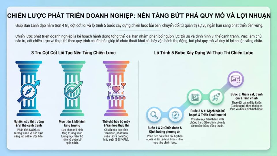 Chiến lược phát triển doanh nghiệp: Nền tảng bứt phá quy mô và lợi nhuận