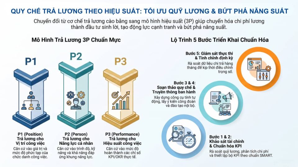 Quy chế trả lương theo hiệu suất và chiến lược tối ưu quỹ lương