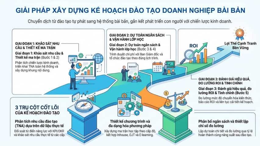 Giải pháp xây dựng kế hoạch đào tạo doanh nghiệp bài bản