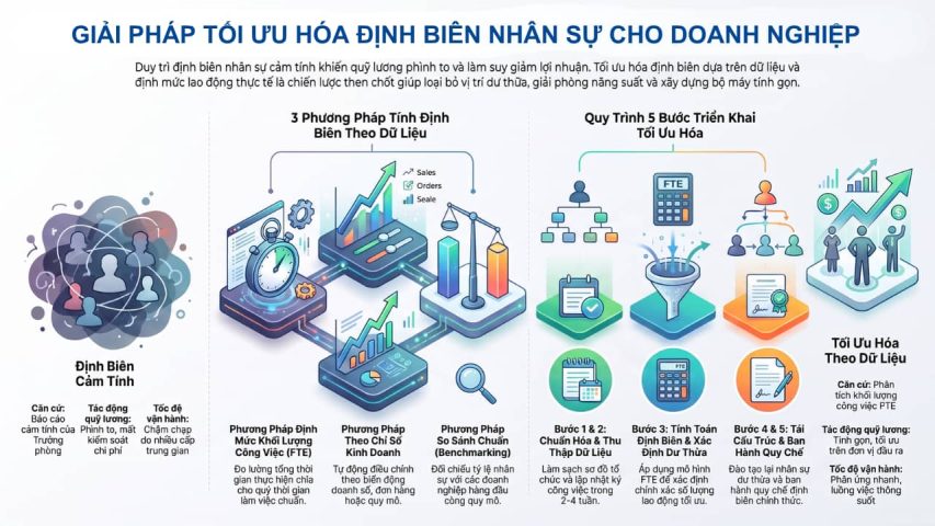 Giải pháp tối ưu hóa định biên nhân sự cho doanh nghiệp