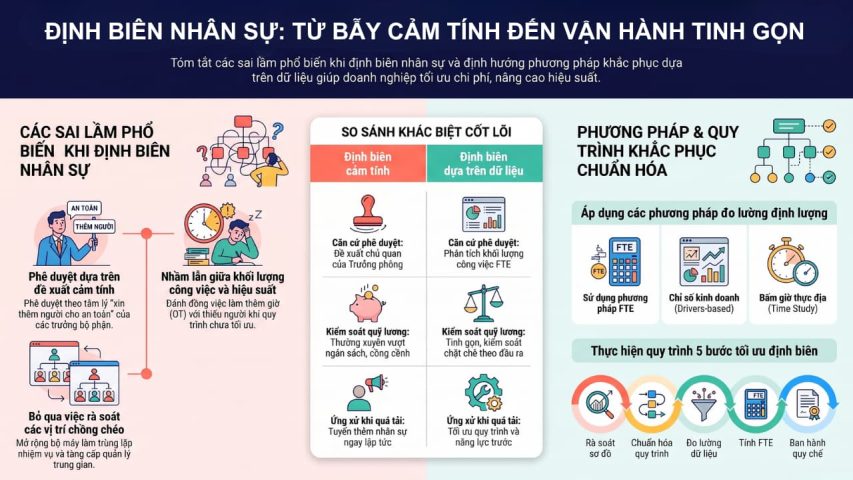 Lỗi sai khi định biên nhân sự và phương pháp khắc phục
