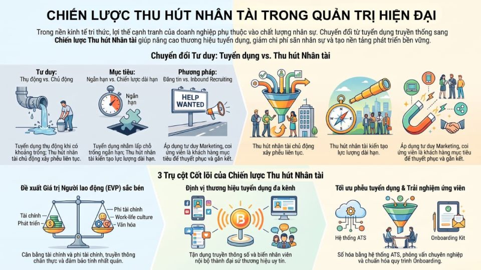 Chiến lược thu hút nhân tài cho doanh nghiệp
