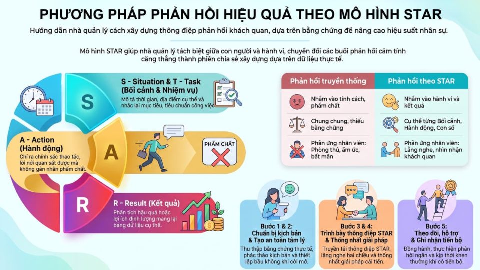 Phương pháp rèn luyện kỹ năng phản hồi theo mô hình STAR
