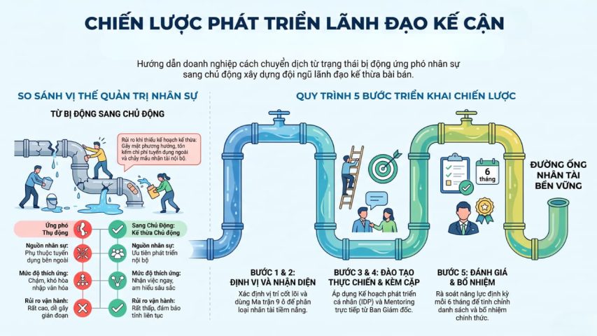 Chiến lược phát triển lãnh đạo kế cận cho doanh nghiệp