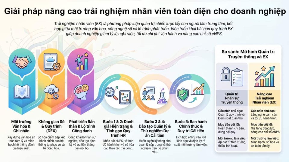 Giải pháp nâng cao trải nghiệm nhân viên toàn diện