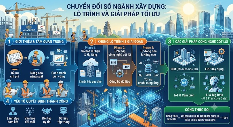 Chuyển đổi số ngành xây dựng - lộ trình và giải pháp