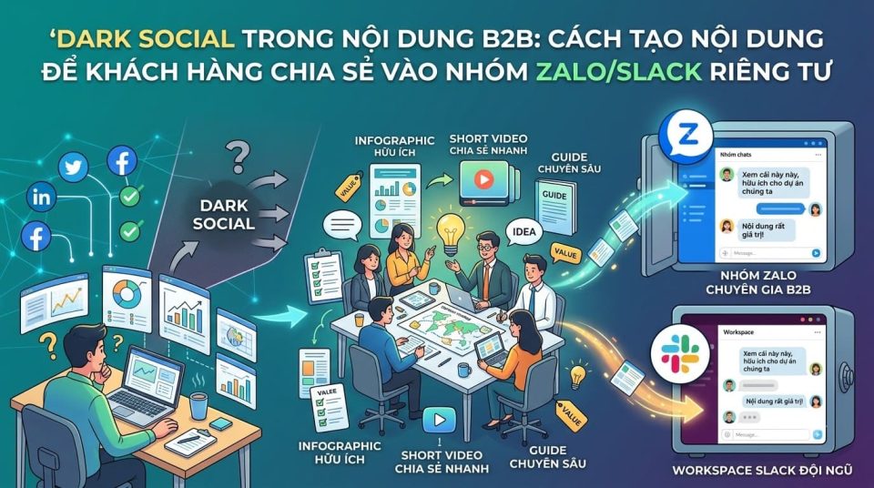 Dark Social trong B2B Content