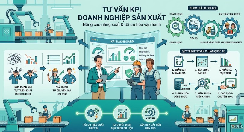 Dịch vụ Tư vấn KPI doanh nghiệp sản xuất