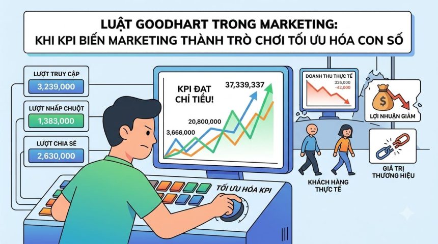 Goodhart’s Law trong Marketing: Khi KPI biến Marketing thành cuộc chơi tối ưu con số