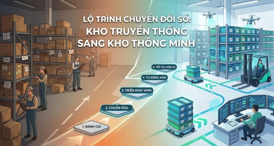 Lộ trình chuyển đổi số kho truyền thống