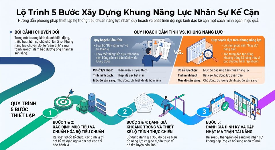 Phương pháp thiết lập khung năng lực nhân sự kế cận