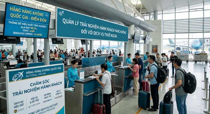 Quản lý trải nghiệm hành khách hàng không đối với dịch vụ thuê ngoài