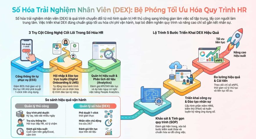 Giải pháp số hóa trải nghiệm nhân viên giúp tối ưu hóa quy trình HR
