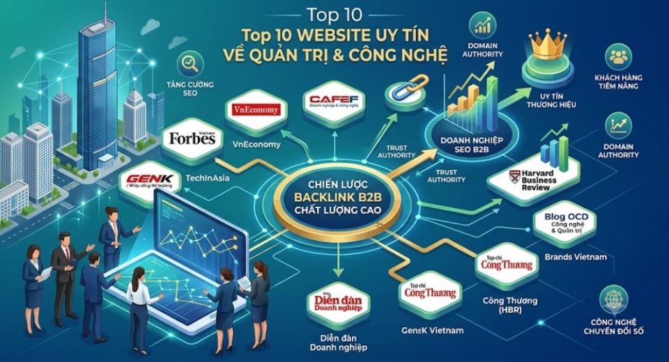 Top 10 website về công nghệ và quản lý cho doanh nghiệp B2B