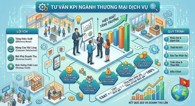 Tư vấn KPI ngành thương mại dịch vụ