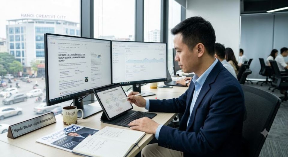 Xây Dựng E-E-A-T Chuẩn Google Cho Ngách Quản Trị & Phần Mềm Doanh Nghiệp
