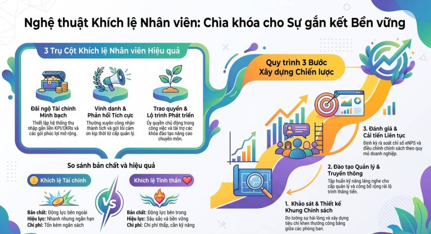 Phương pháp khích lệ nhân viên giúp gia tăng sự gắn kết