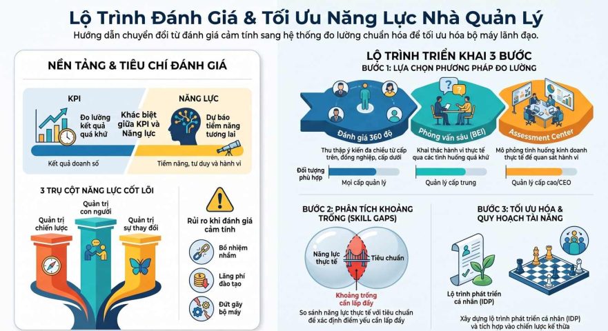 Phương pháp đánh giá năng lực nhà quản lý và lộ trình tối ưu hóa bộ máy