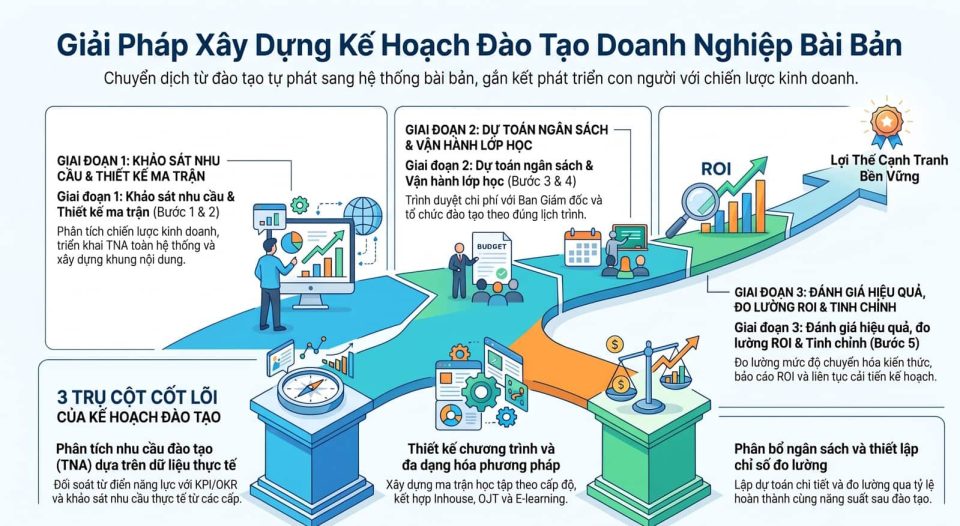 Giải pháp xây dựng kế hoạch đào tạo doanh nghiệp bài bản