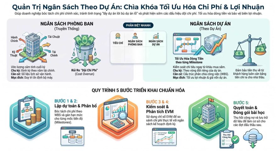 Phương pháp quản trị ngân sách theo dự án giúp doanh nghiệp tối ưu hóa chi phí