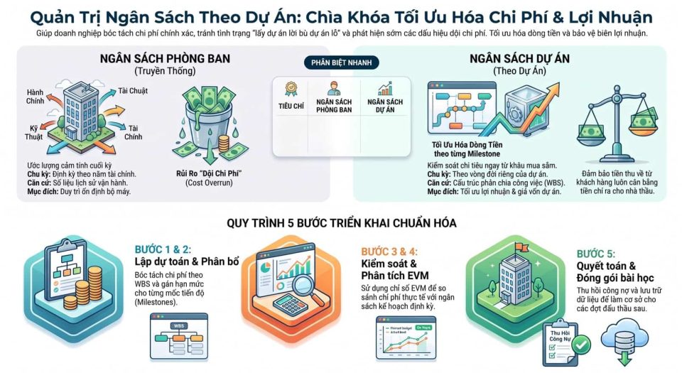 Phương pháp quản trị ngân sách theo dự án giúp doanh nghiệp tối ưu hóa chi phí