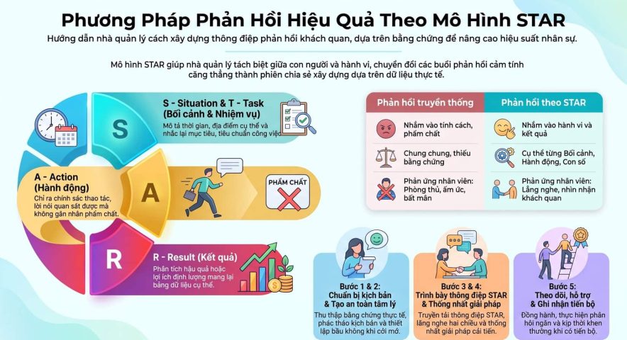 Phương pháp rèn luyện kỹ năng phản hồi theo mô hình STAR