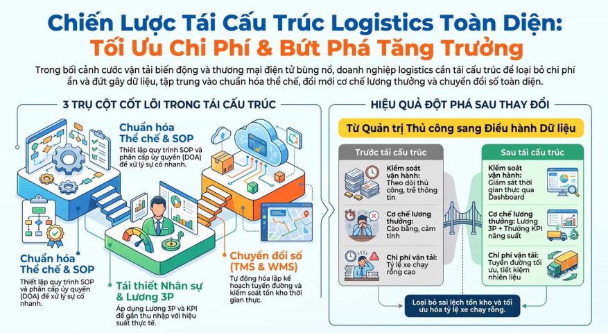 Chiến lược tái cấu trúc công ty logistics toàn diện