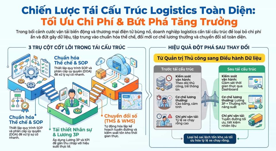 Chiến lược tái cấu trúc công ty logistics toàn diện