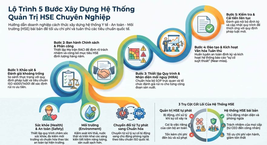 Quy trình xây dựng hệ thống quản trị HSE bài bản