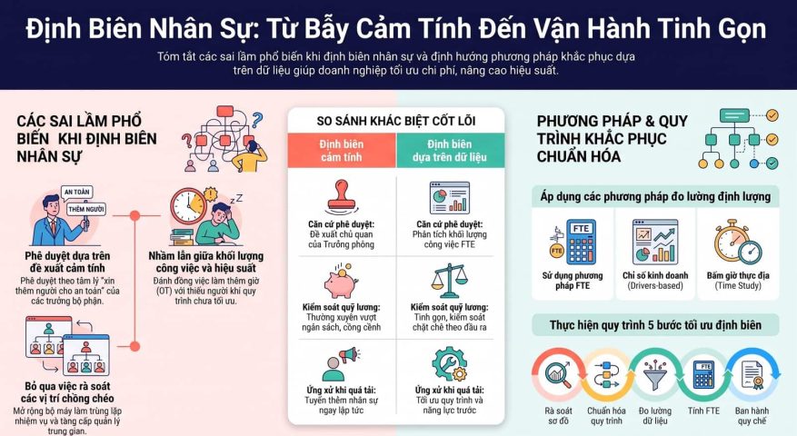 Lỗi sai khi định biên nhân sự và phương pháp khắc phục