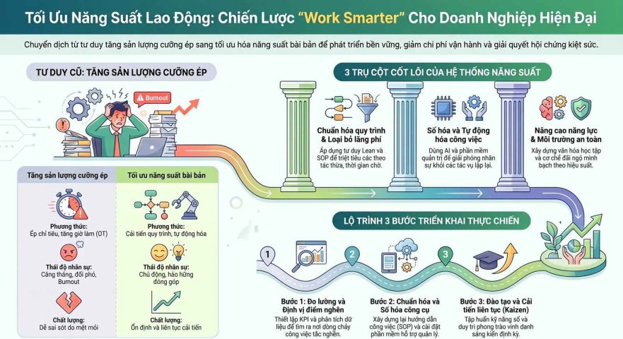 Giải pháp tối ưu năng suất lao động cho doanh nghiệp