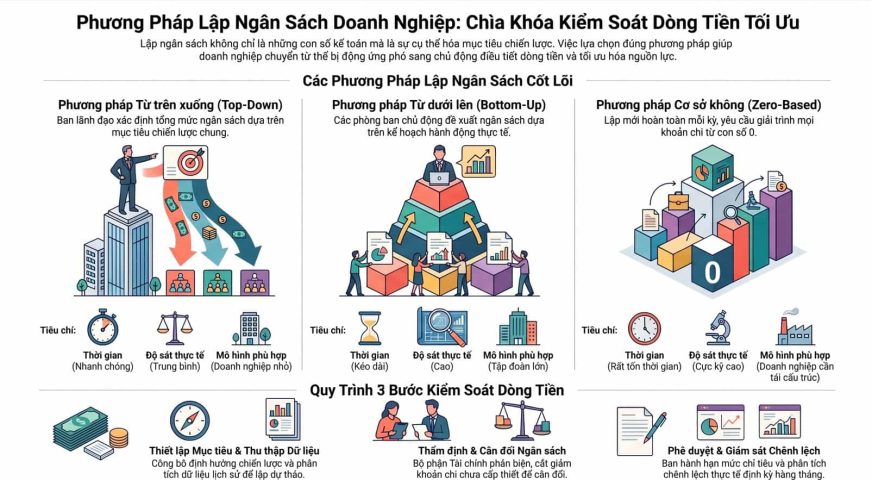 Phương pháp lập ngân sách doanh nghiệp giúp kiểm soát dòng tiền tối ưu