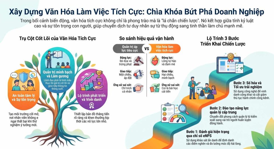 Xây dựng văn hóa làm việc tích cực trong doanh nghiệp