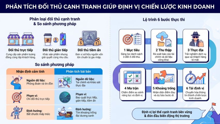 Phân tích đối thủ cạnh tranh giúp định vị chiến lược kinh doanh
