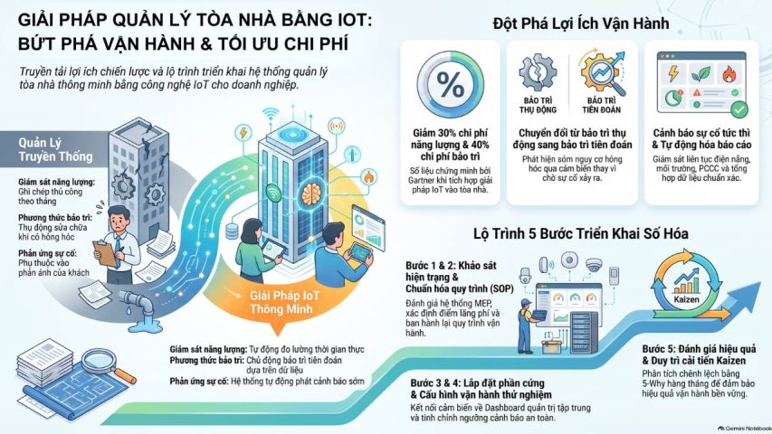 Giải pháp quản lý tòa nhà bằng IoT tối ưu cho doanh nghiệp