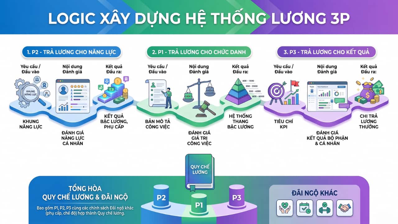 Logic xây dựng hệ thống lương 3P của OCD