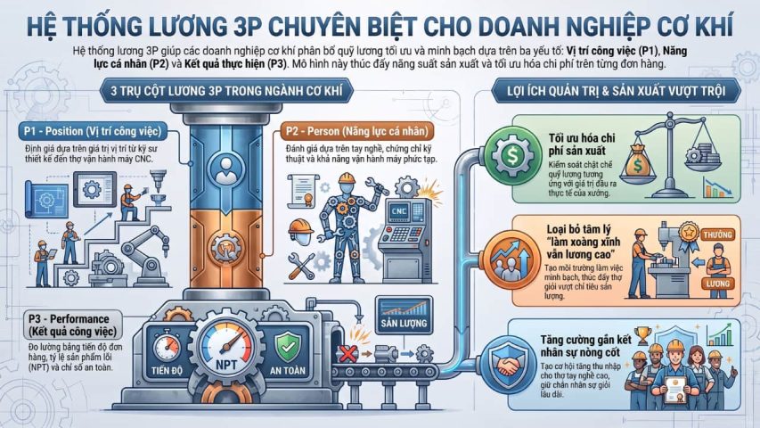 Dịch vụ tư vấn lương 3P cho công ty cơ khí