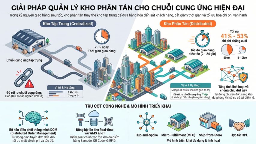 Giải pháp quản lý kho phân tán cho chuỗi cung ứng hiện đại