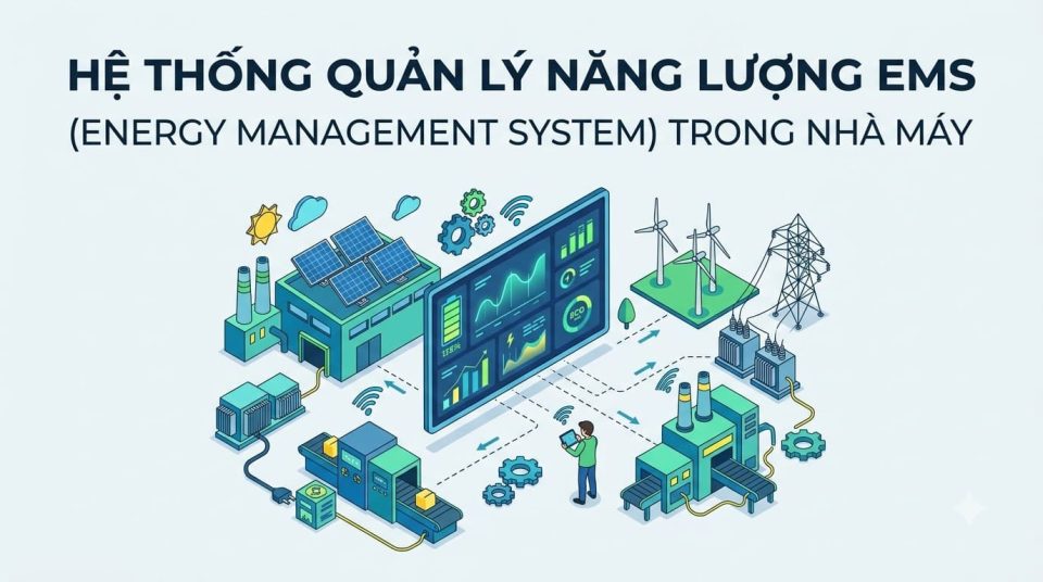 Hệ thống quản lý năng lượng EMS (Energy Management System) trong nhà máy