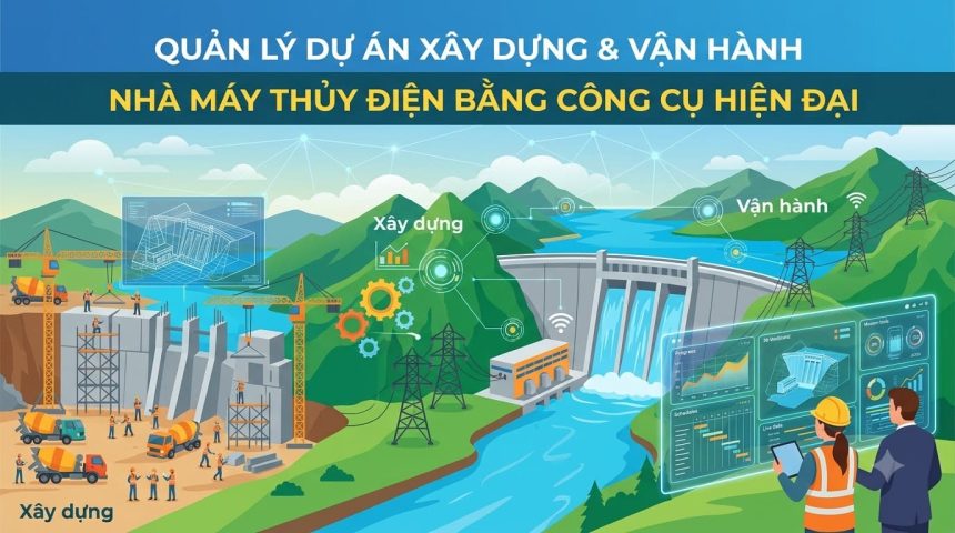 Quản lý dự án xây dựng & vận hành nhà máy thủy điện bằng công cụ hiện đại