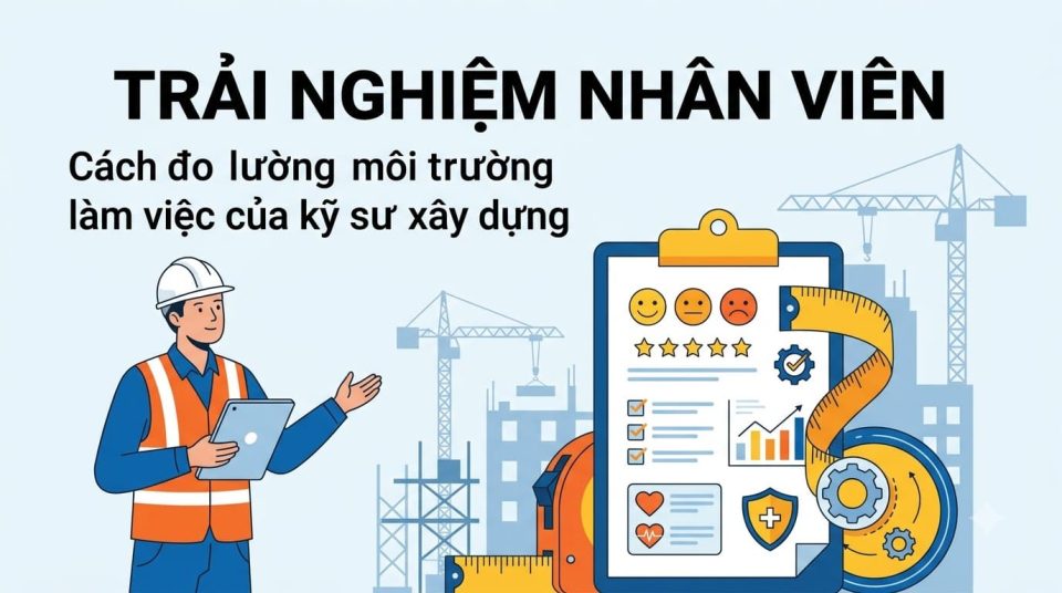Trải nghiệm cảm xúc nhân viên: Cách đo lường môi trường làm việc cho kỹ sư công trình