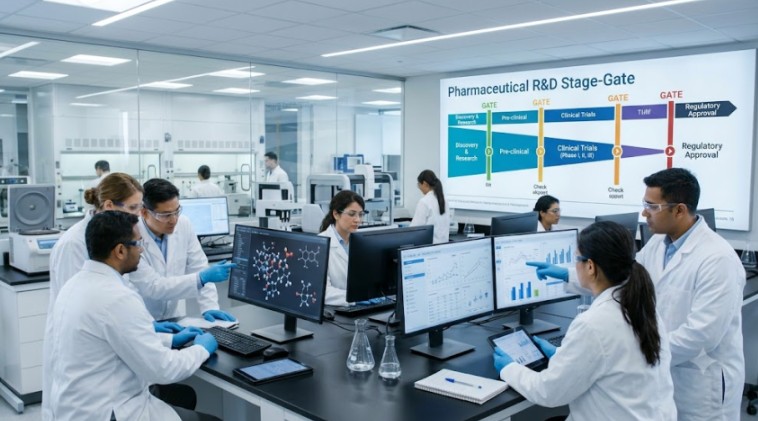 Mô hình stage gate trong quản lý dự án R&D dược phẩm