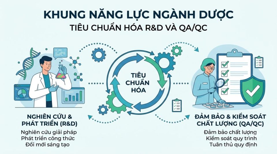 Khung năng lực ngành dược phẩm: Chuẩn hóa R&D và QA/QC